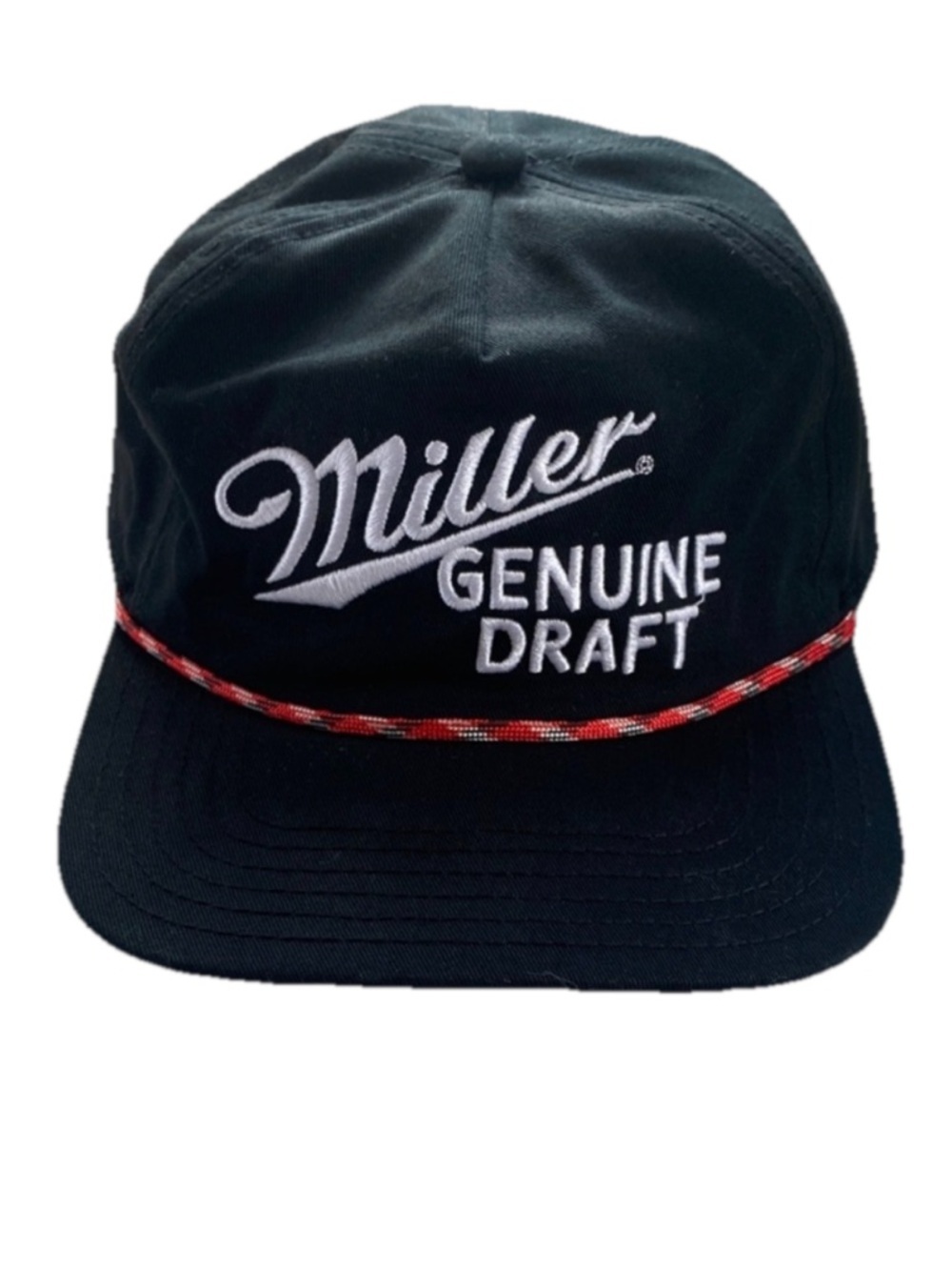 Miller Genuine Draft Black SnapBack Hat